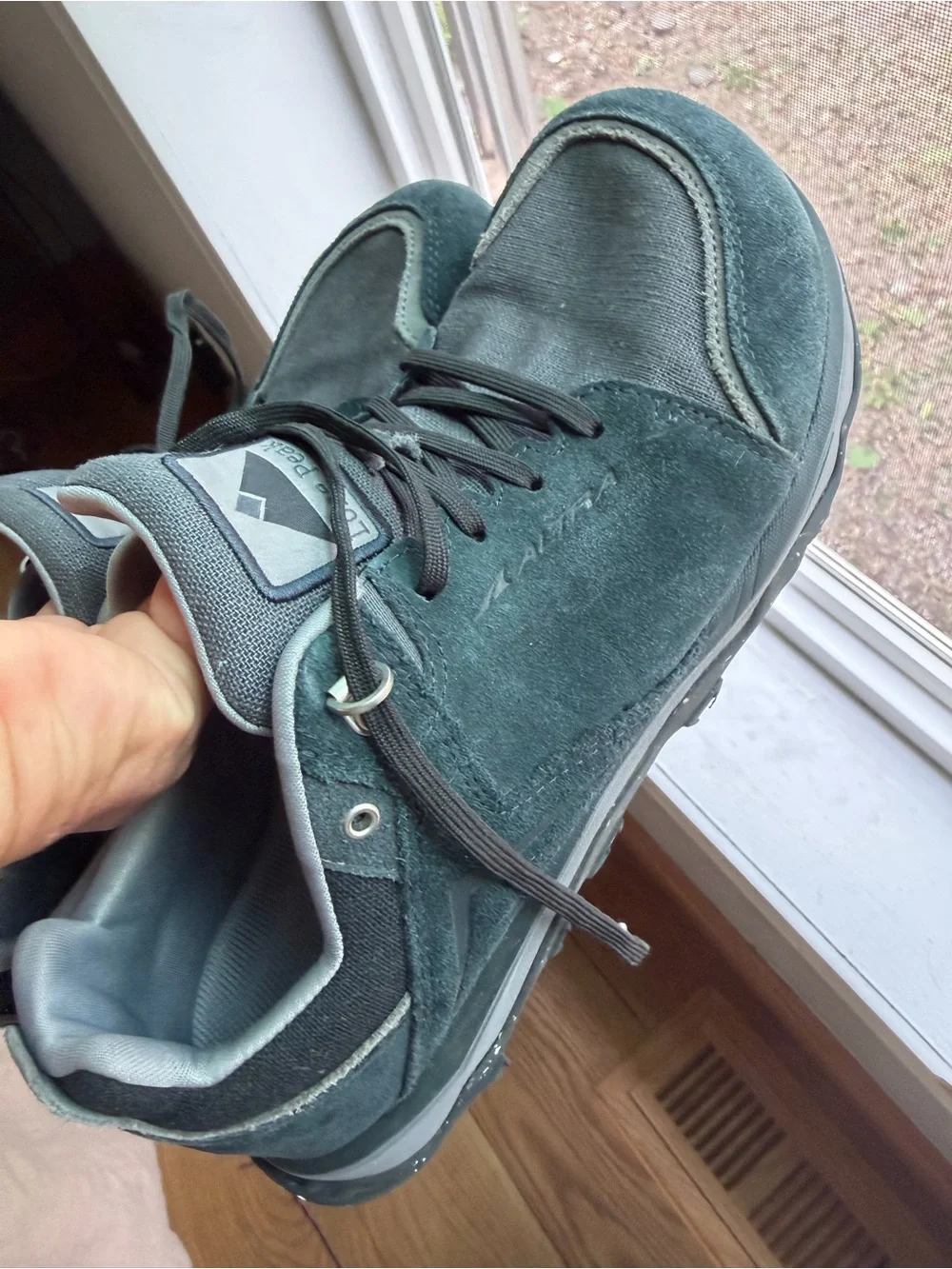 Altra Men's LP Alpine Trail Running Shoes Zero Drop Slate Gray Blue Size 10.5 M